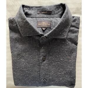 RODD & GUNN Woven-Italy 98%Cotton/2% Poly Men's L/S Dress Shirt XL Gray w Specs